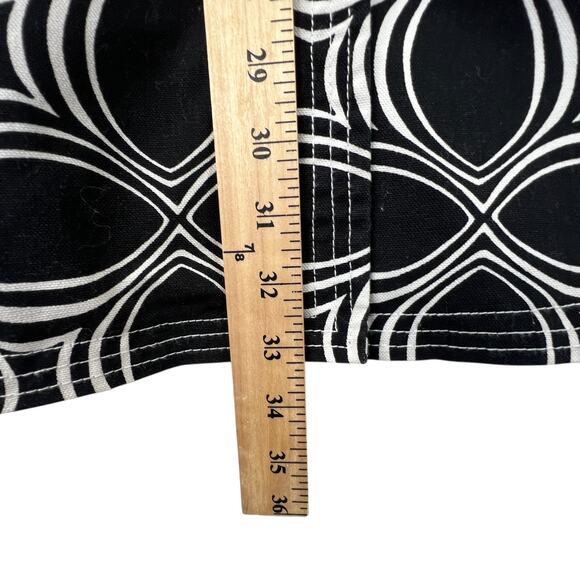 Banana Republic Factory Black White Geometric Jacket XSP Trench Coat Classic - Picture 10 of 12